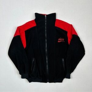 Coca-Cola Red and Black Zip-Up Jacket